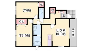 カモミールⅢ【101号室】の間取り