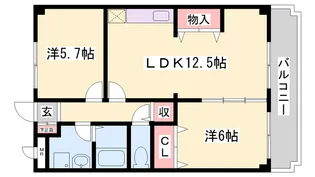 ヴェーデルカーサー【207号室】の間取り