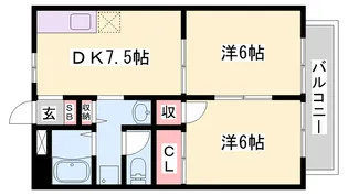 エルメゾン【2階】の間取り