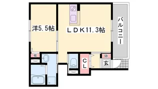 メゾンド・ルミエール【101号室】の間取り