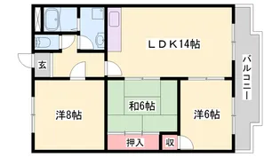 清秀レジデンス【503号室】の間取り