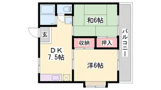 サンプレタ大畑【103号室】の間取り