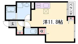アルモディモーラ【1階】の間取り