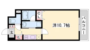 YKハイツ西明石2【9階】の間取り