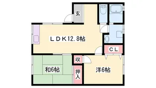 都美ハイツ【2階】の間取り
