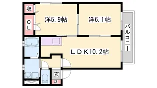 加東市社【2階】の間取り