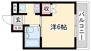 ノーブルハイム鷹匠【303号室】の間取り