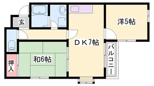 アッシュコート明石【202号室】の間取り