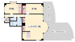 プレジオ滝野【702号室】の間取り