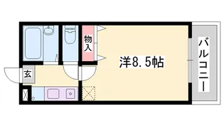 ルナTAKINO【103号室】の間取り