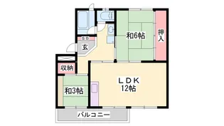 東加古川ファミリーマンション【3階】の間取り