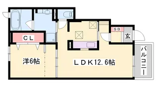 Sunset Coat Ⅵ【1階】の間取り