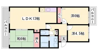 マッティーナ神戸弐番館【F-3号室】の間取り
