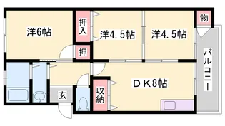 高木マンション【2階】の間取り