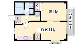 ハイツサンフラワー【202号室】の間取り