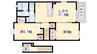 キンモクセイ【2階】の間取り
