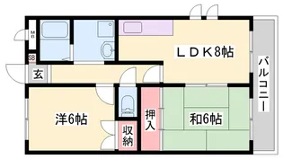 サンロイヤル神戸西【408号室】の間取り