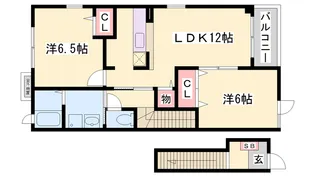 メゾンHKⅢ【204号室】の間取り