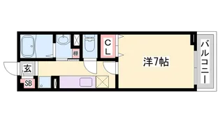 アリアーテ西明石【1階】の間取り