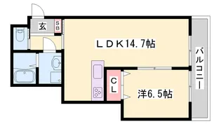 GLA東人丸【301号室】の間取り