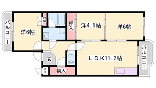 サンシャイン南別府【305号室】の間取り