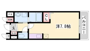 エテルノ・スクウェア弐番館【205号室】の間取り