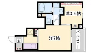 ラ ルーチェ レゴⅡ【101号室】の間取り