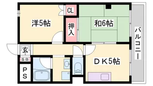 第2ロイヤルメゾンアドニス【205号室】の間取り