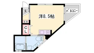 ステージ松江海岸【102号室】の間取り