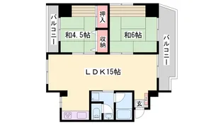 エーデルハイム大蔵谷【507号室】の間取り