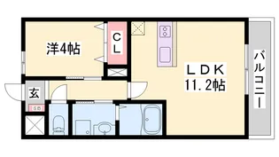 ミル・プランタン【201号室】の間取り