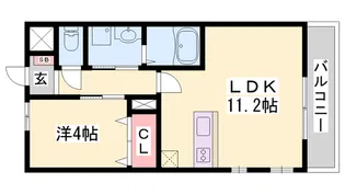 ミル・プランタン【203号室】の間取り