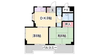 ホワイトスワン【401号室】の間取り