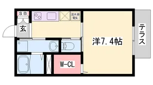 天神ハイツ【102号室】の間取り