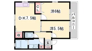フォーシーズン【102号室】の間取り