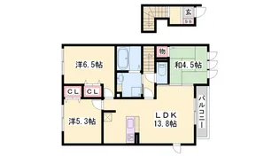 オリエンタル【2階】の間取り