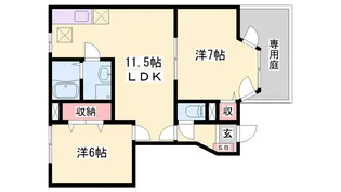 カーペンターⅡ【102号室】の間取り