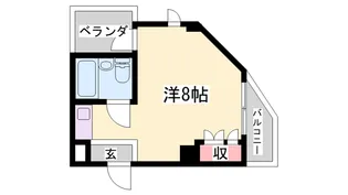 ヴィーグル学院前【209号室】の間取り