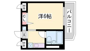 アグレイア有瀬【103号室】の間取り