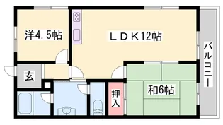 ラ・メゾンエスポワール【101号室】の間取り