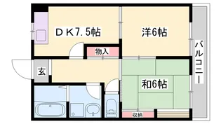 メゾンドール西久保Ⅰ【2階】の間取り