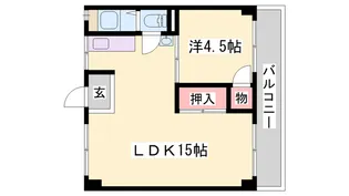マンション朝霧2号棟【307号室】の間取り