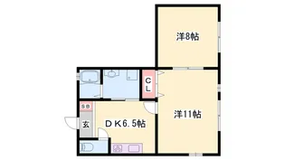 ミユキハウス【101号室】の間取り