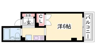 シティポートヴィラ【402号室】の間取り