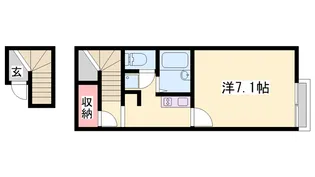 レオネクストサンマーク滝野【204号室】の間取り