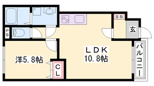 アメニティハウス【1階】の間取り