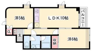 エスポワール明石【304号室】の間取り