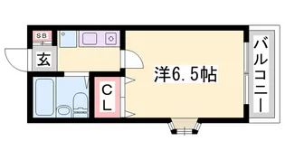 パレス大蔵谷【107号室】の間取り