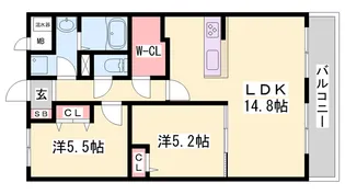 カーサ フェリース【2階】の間取り