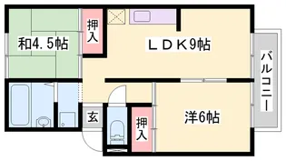 ロイヤル三木【201号室】の間取り